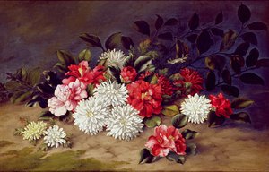 菊とカメリアの静物、1883